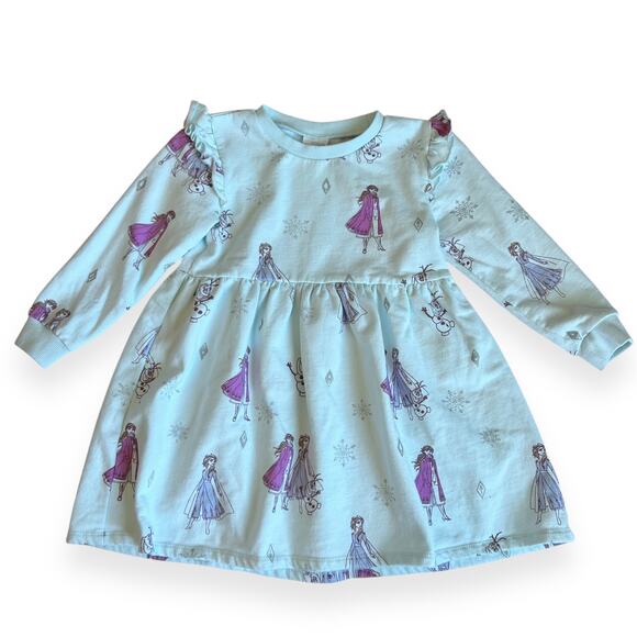 Disney Other - Disney Frozen Blue Cotton Dress